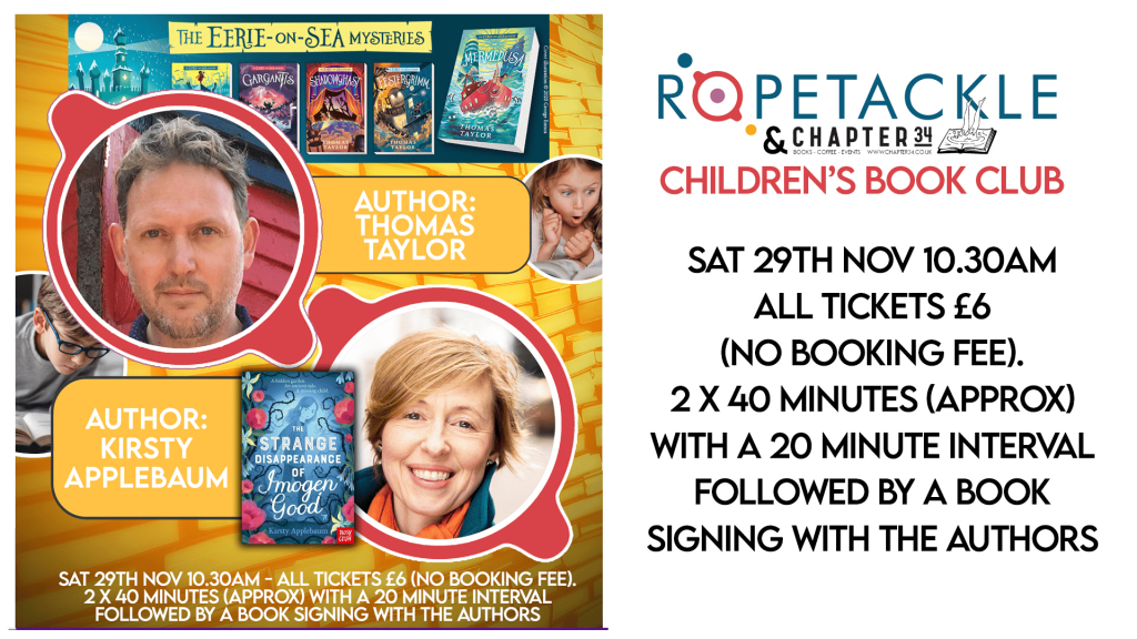 Children's Book Club with Thomas Taylor & Kirsty Applebaum 
