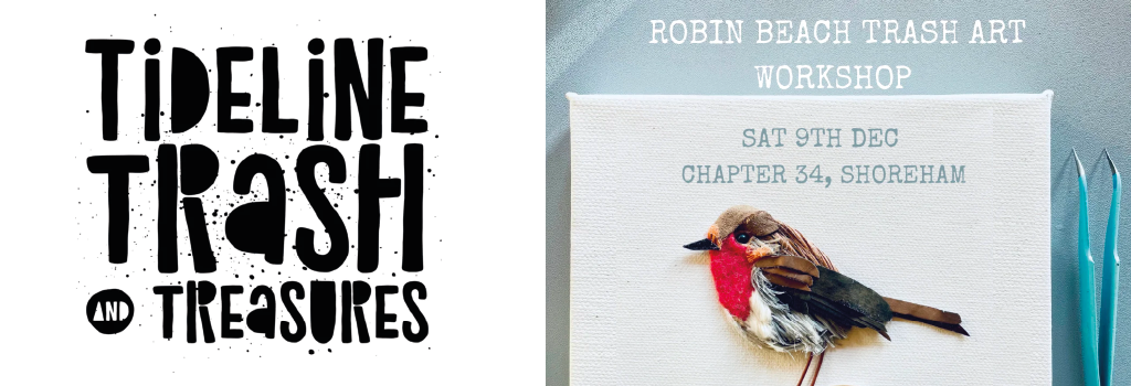 Robin beach trash art workshop
