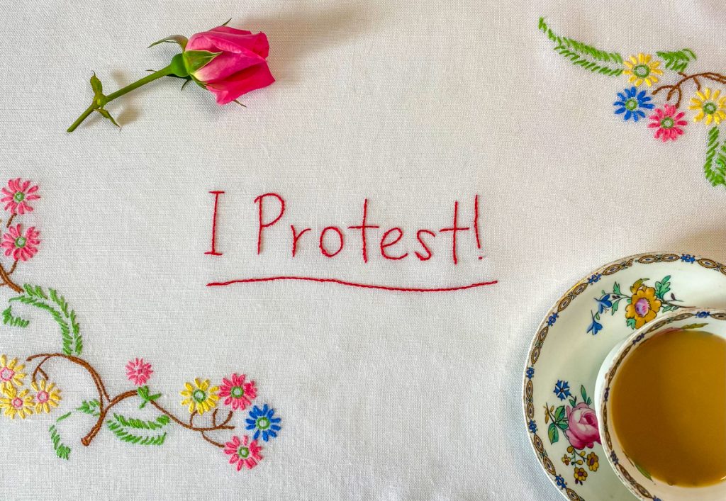 Protest Embroidery Workshop