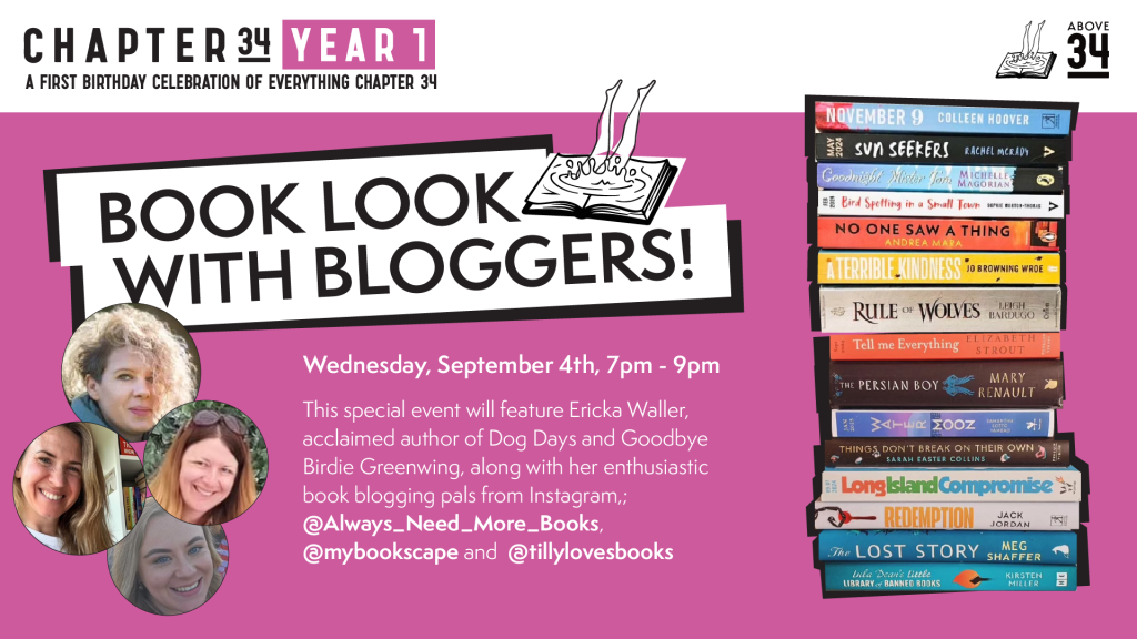 BOOK LOOK WITH BLOGGERS - HOSTED BY ERICKA WALLER - YEAR ONE EVENT!