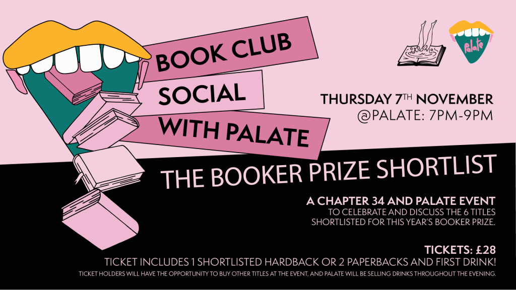 Book Club Social with Palate - Booker Prize Shortlist