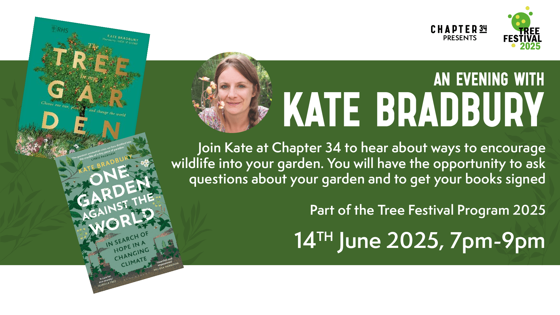 An Evening with Kate Bradbury