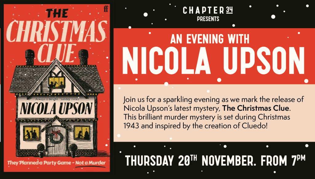 An evening with Nicola Upson - The Christmas Clue.